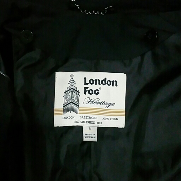 London Fog Trench Coat w/ detachable hood & lining - Picture 6 of 7